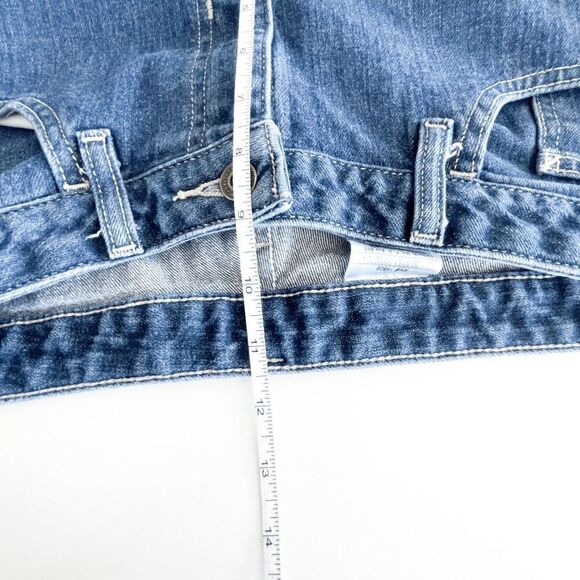 Carhartt Womens Denims Jeans Cropped Pants Casual Flared Blue Wash Size 10 - Picture 7 of 10